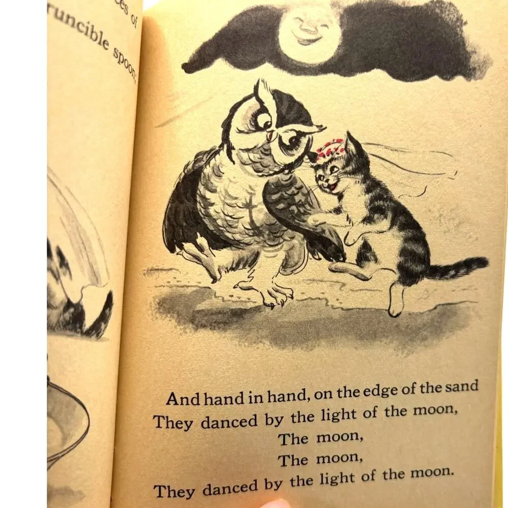 Vintage 1962 The Owl and the P** Cat and Calico Pie by Edward Lear, Jr. Elf Book